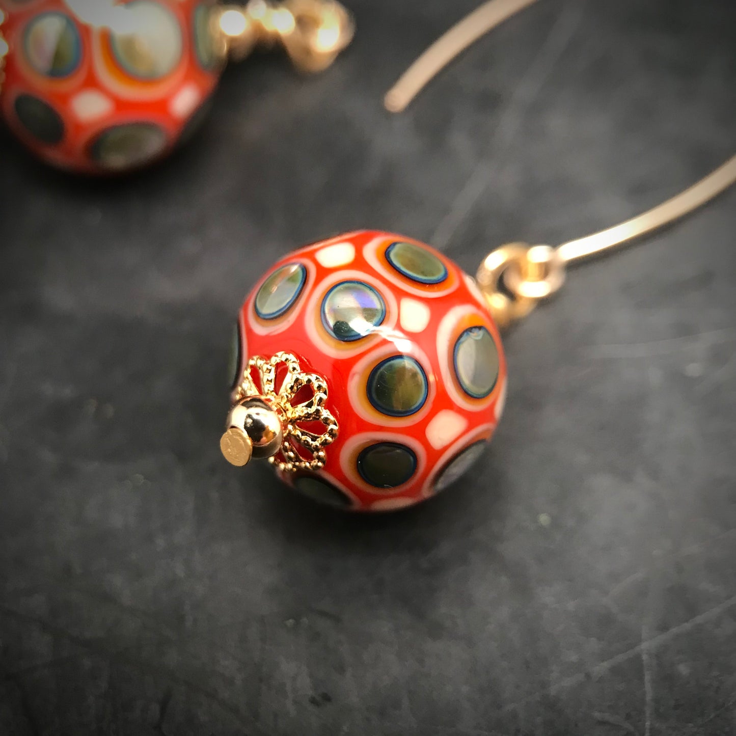 Boucles d'oreilles dorées crochets "gold filled"