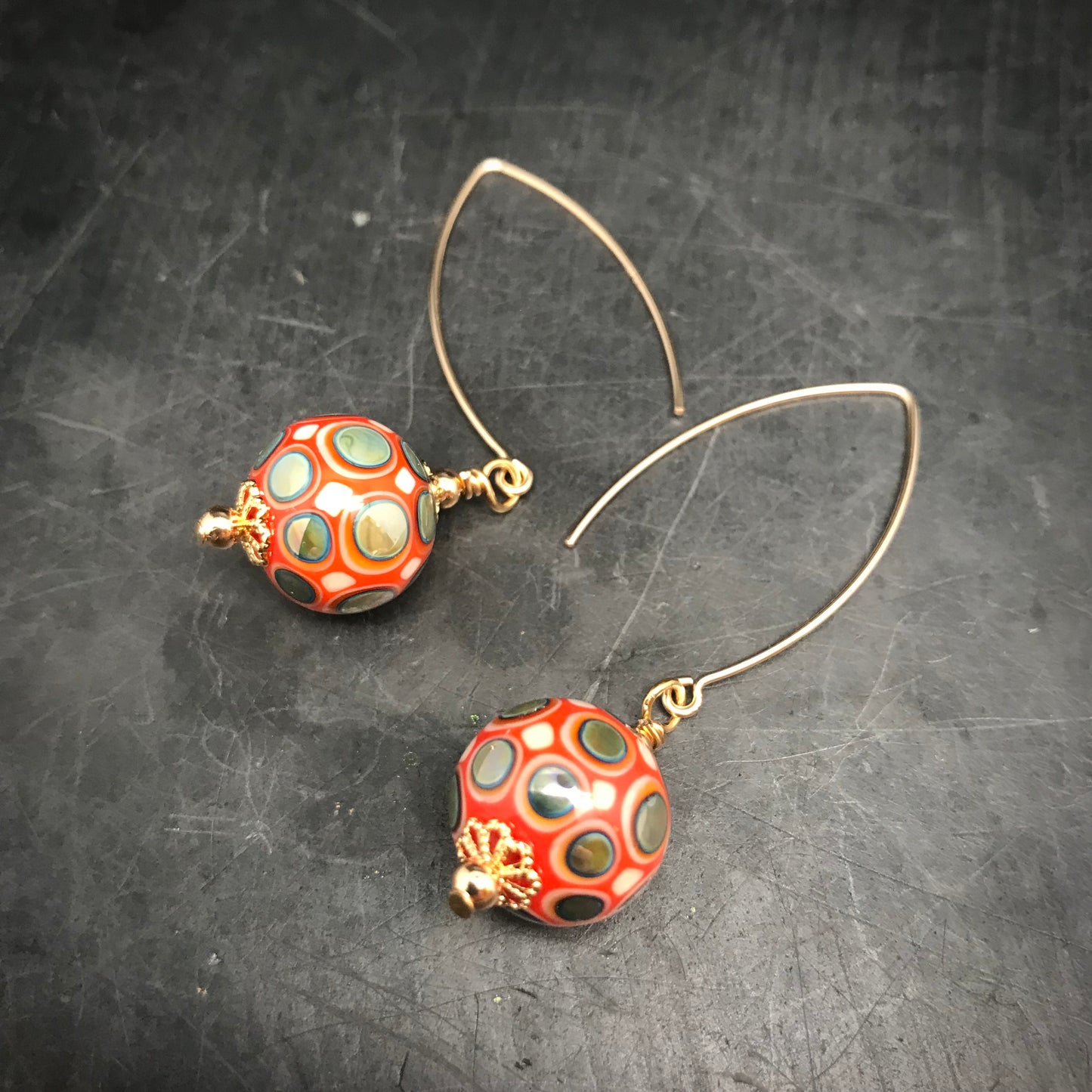 Boucles d'oreilles dorées crochets "gold filled"