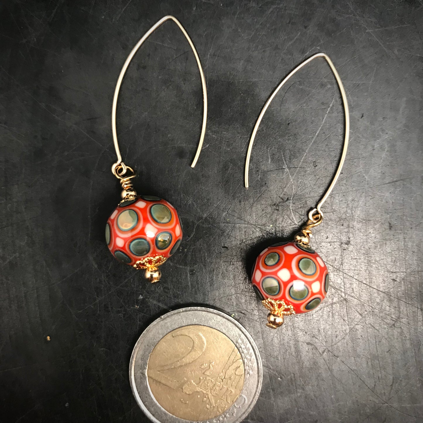 Boucles d'oreilles dorées crochets "gold filled"
